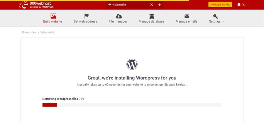 000webhost automatic WordPress installation