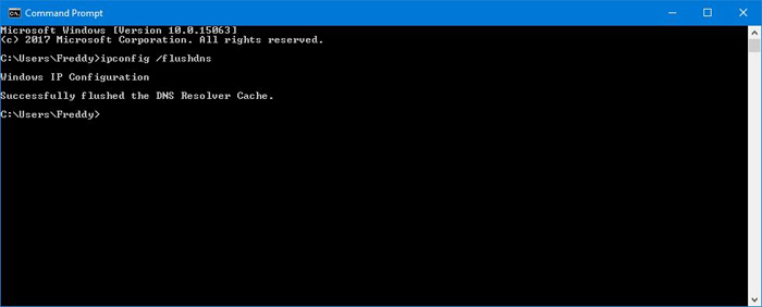 how to flush local DNS cache in Windows OS