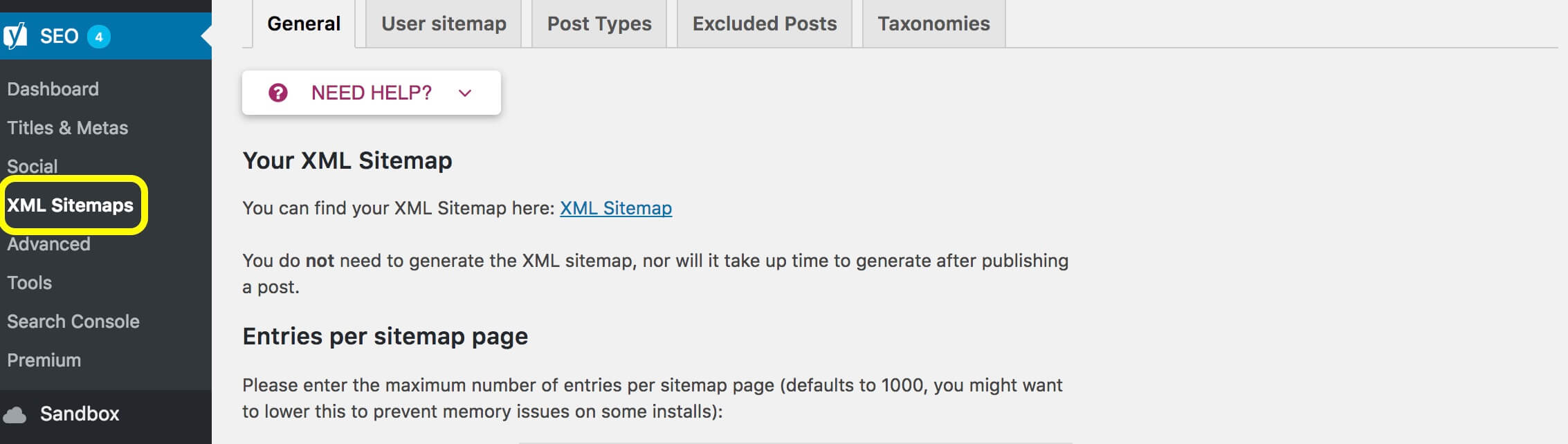 Creating an SEO XML WordPress sitemap.