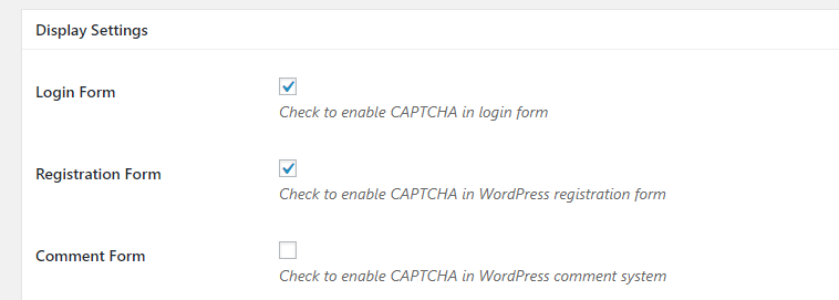 Choosing where to display your reCAPTCHA.