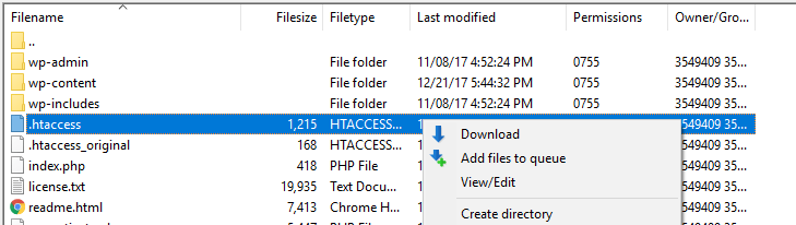 Your .htaccess file.