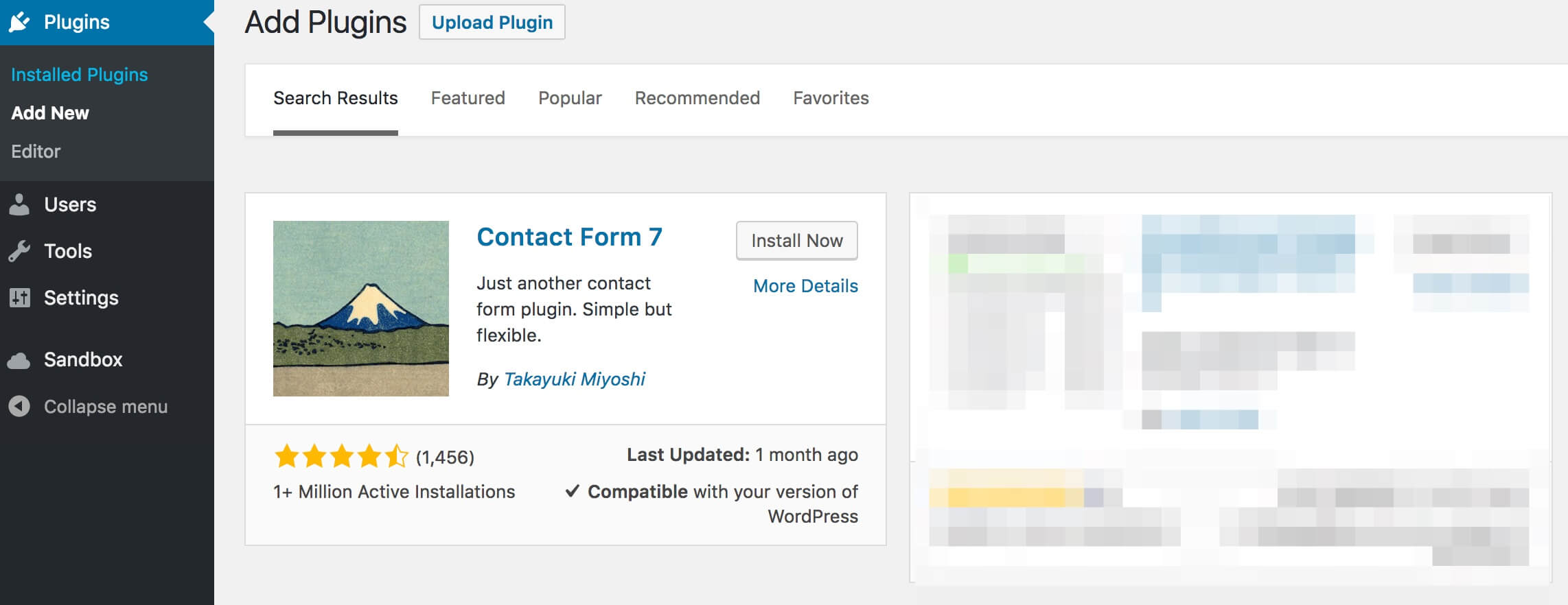Install the Contact Form 7 Plugin on WordPress