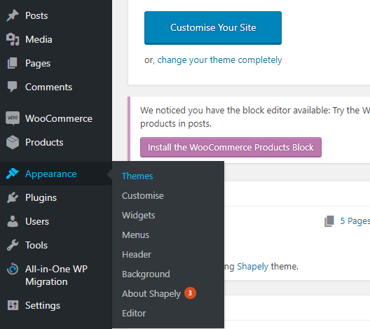 Themes in WordPress