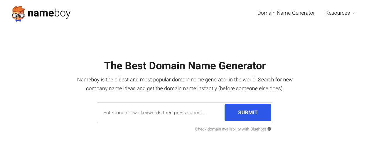Nameboy blog name generator