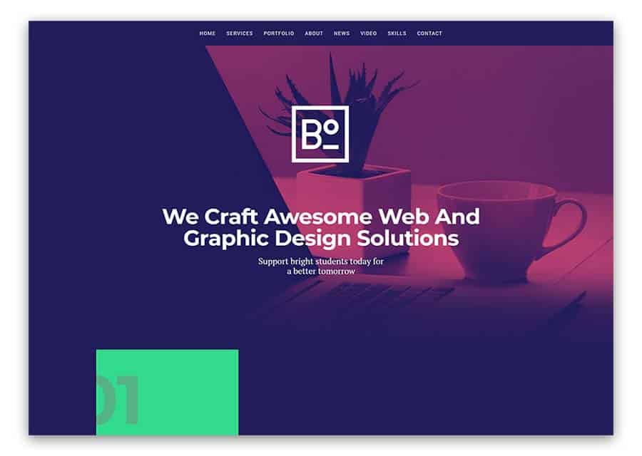 Boxus as one of the best html templates