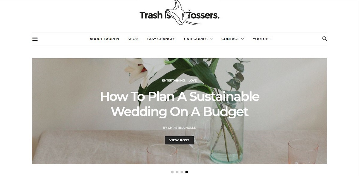trashisfortossers.com blog homepage