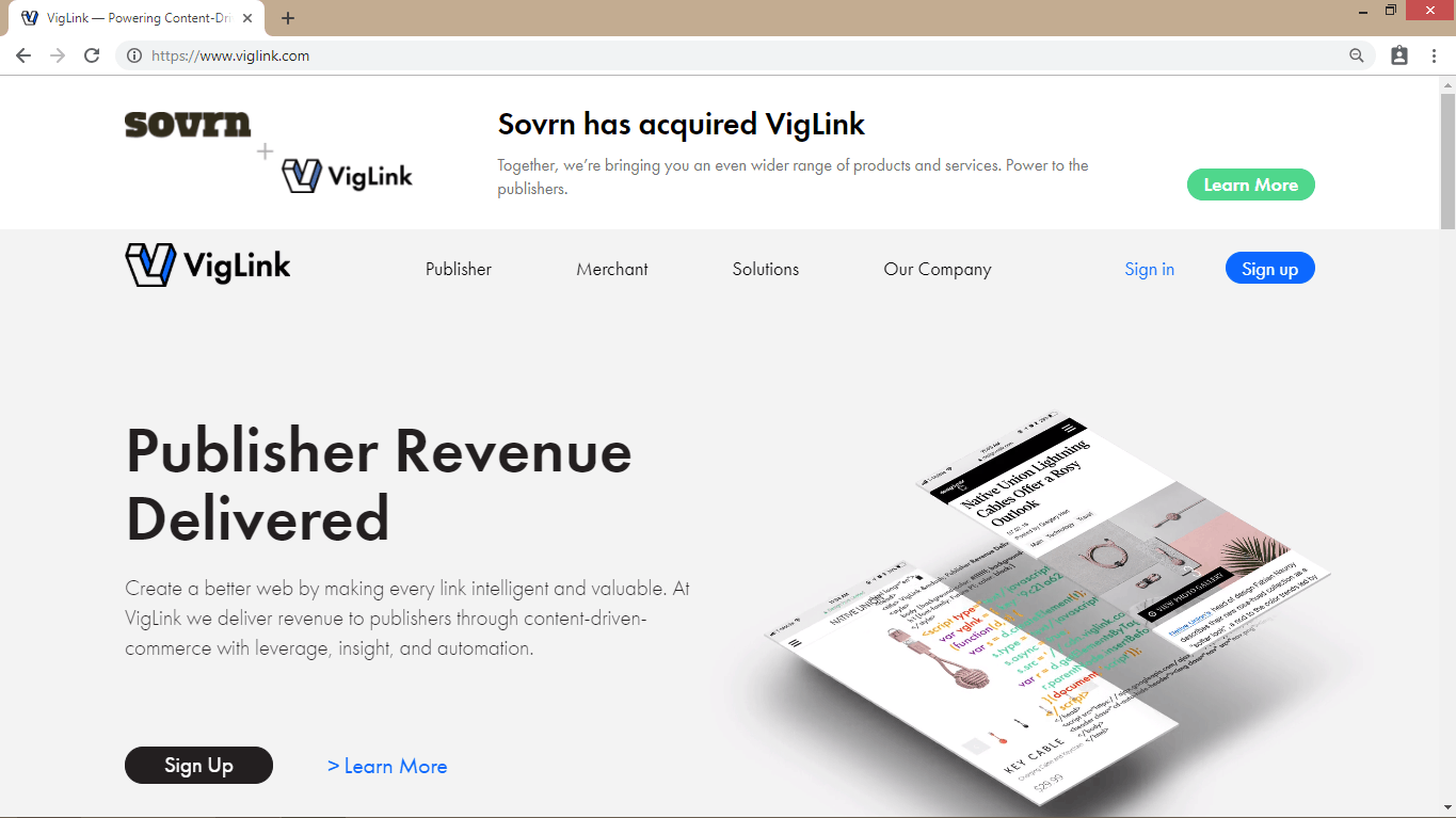 viglink homepage