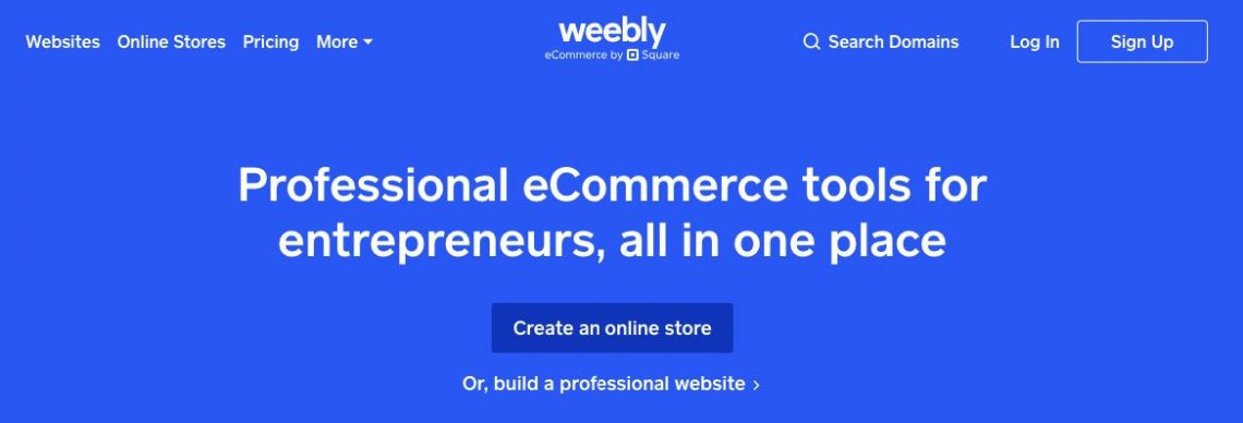 Weebly eCommerce platform