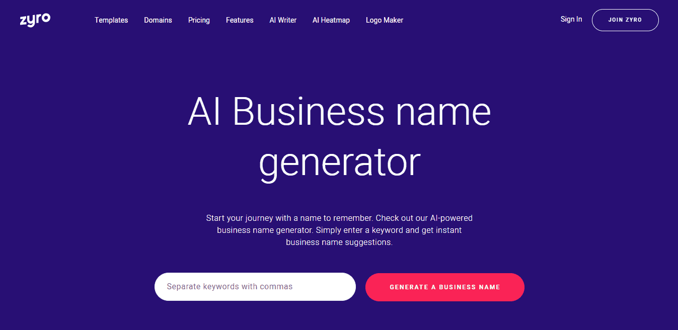 Generator personality name personality name
