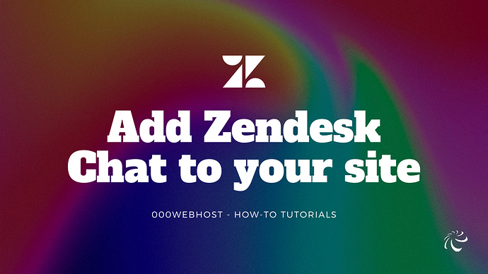 Add Zendesk Chat to your site
